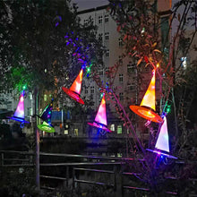 Load image into Gallery viewer, Halloween Glowing Witch Hat Ghost Festival Decoration Props